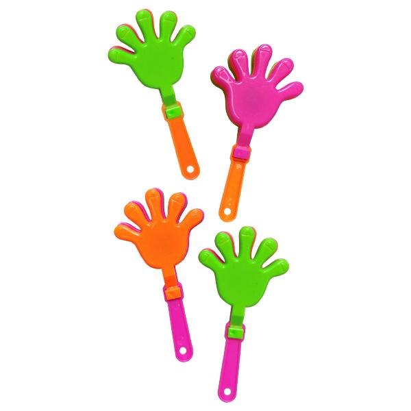 Mini Neon Hand Clappers (144 ct) - Sku BTS-029865