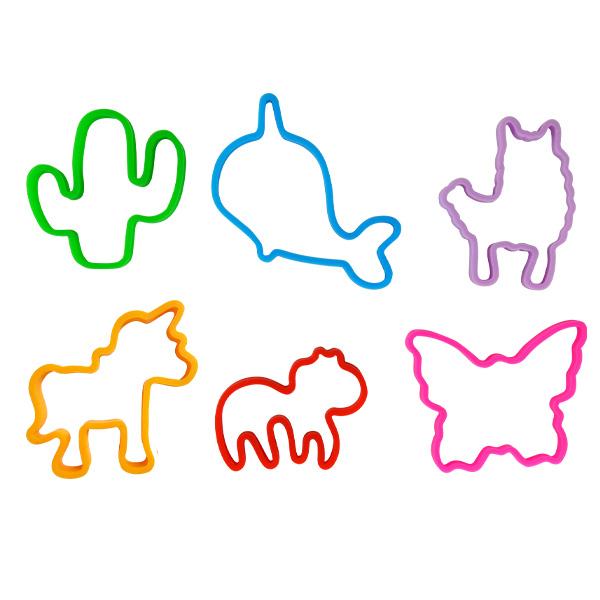 Magical Fun Jumbo Silicone Shape Bands (Bag of 48 Pieces)