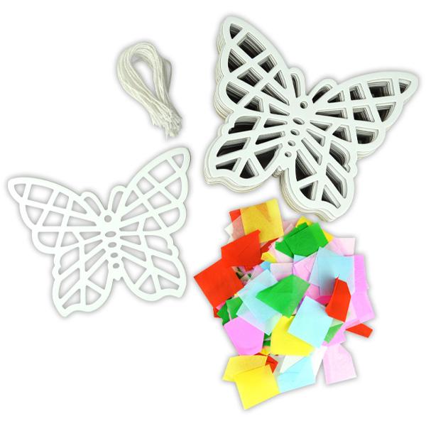 DIY Tissue Paper Butterfly Suncatcher (Bag of 24 Pieces)