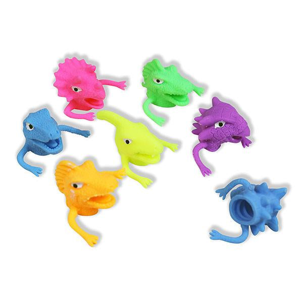Colorful Dino Finger Puppets (Bag of 24 Pieces)
