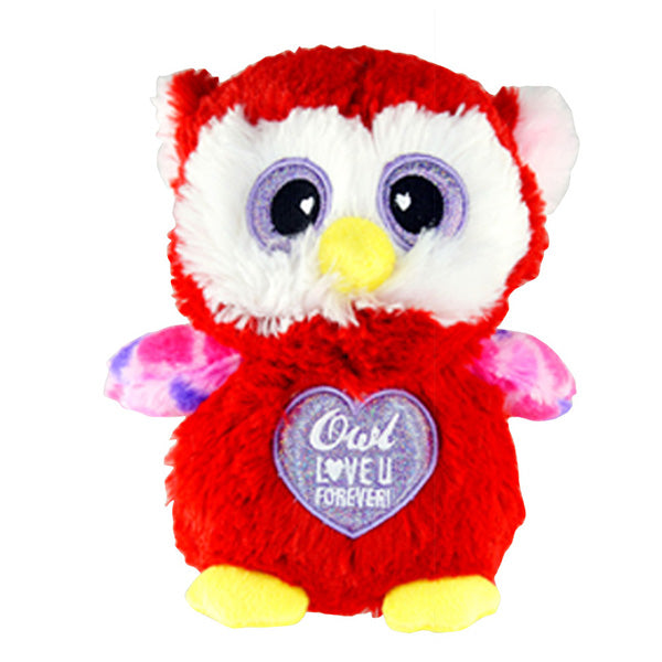 Owl Love U Forever Red Stuffed Owl - Sku BTS-001690