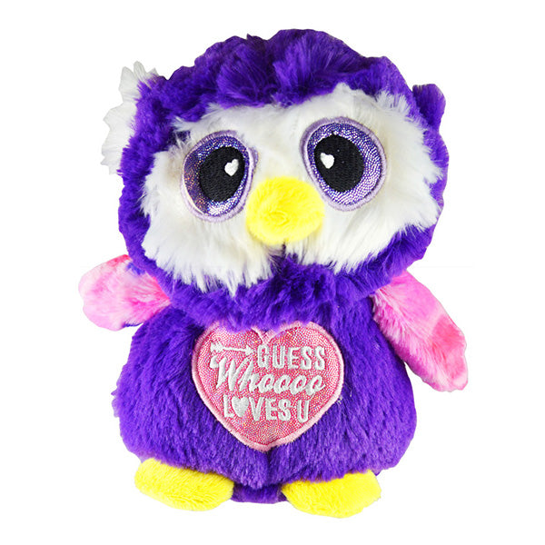 Guess Whoooo Loves U Purple Stuffed Owl - Sku BTS-001691