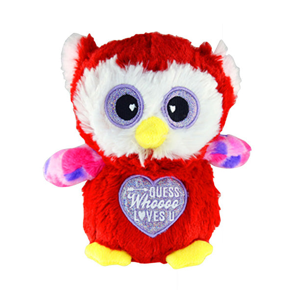 Guess Whoooo Loves U Red Stuffed Owl - Sku BTS-001692