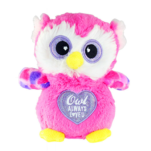 Owl Always Love You Pink Stuffed Owl - Sku BTS-001693