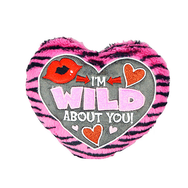 I'm Wild About You Zebra Furry Love Pillow - Sku BTS-001695