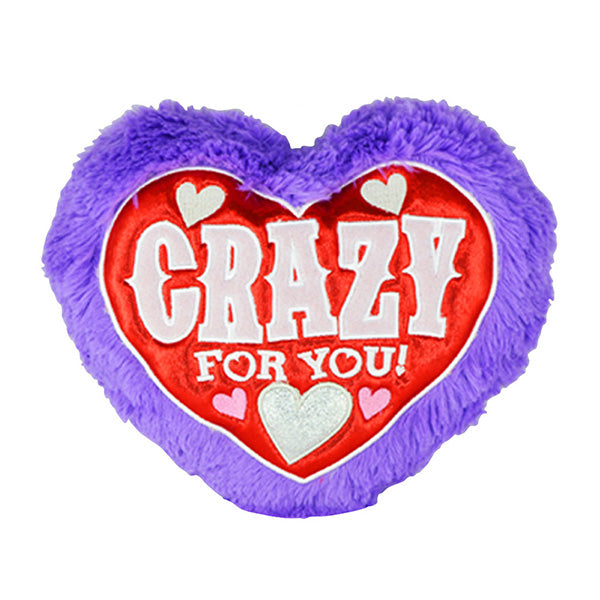 Crazy For You Purple Furry Love Pillow - Sku BTS-001698