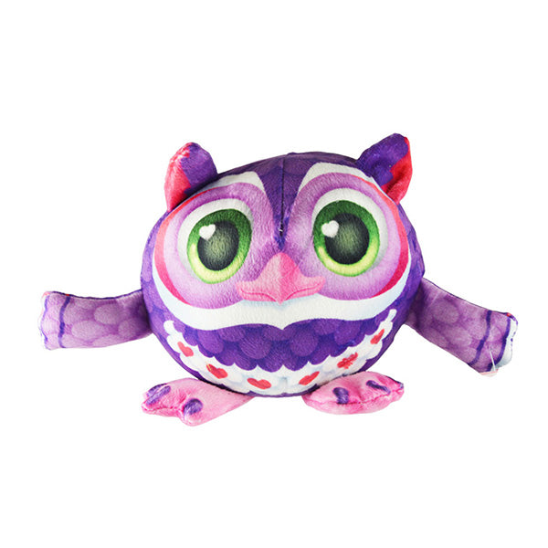 Purple Owl Love Stuffed Fur Ball - Sku BTS-002165