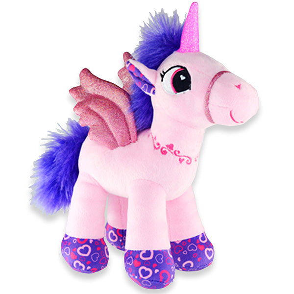 Pink Love Stuffed Unicorn Toy by Bulk Toy Store