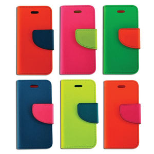 Neon Bookfold Cell Cases  (6 ct) - Bulk Toy Store