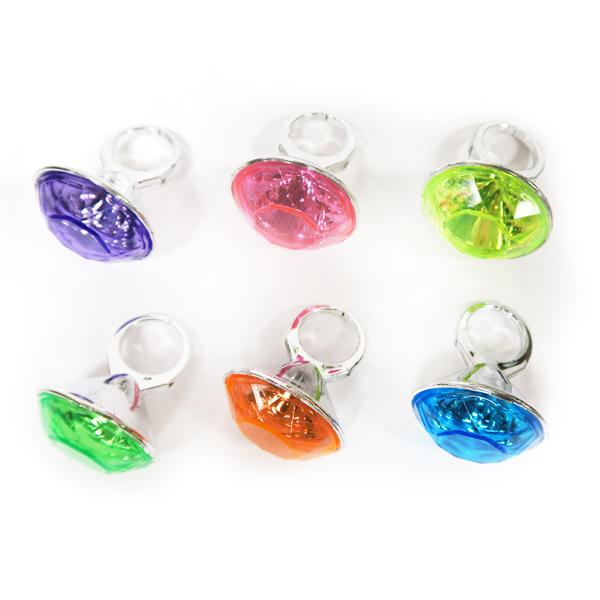 Jumbo Jewel Rings (12 ct) - Sku BTS-021305