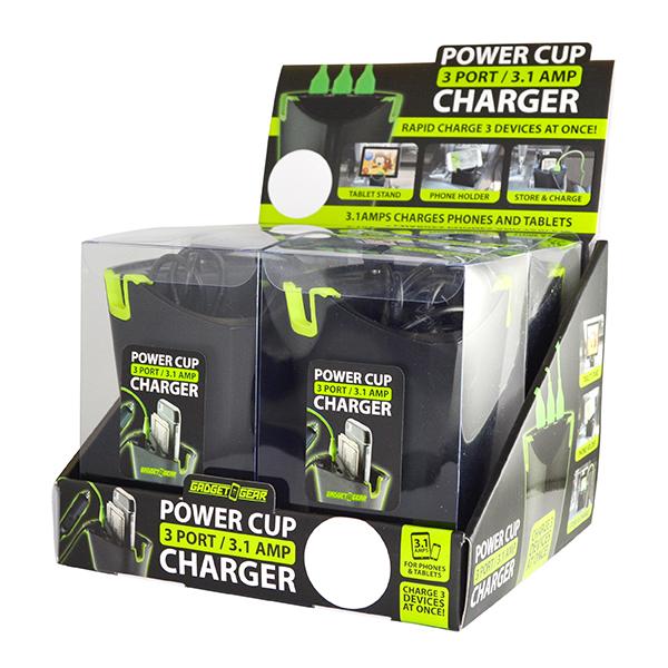 3.1A Power Cup Chargers (4 per display) - Sku BTS-021522