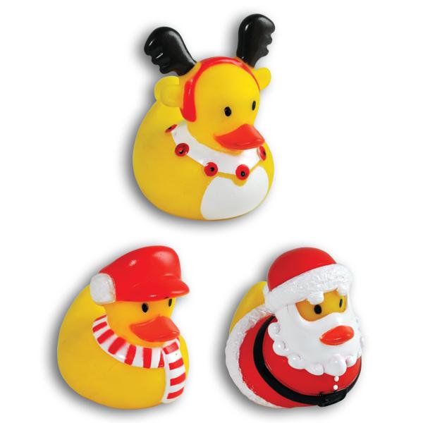 Christmas Rubber Ducks (one dozen) - Sku BTS-028354