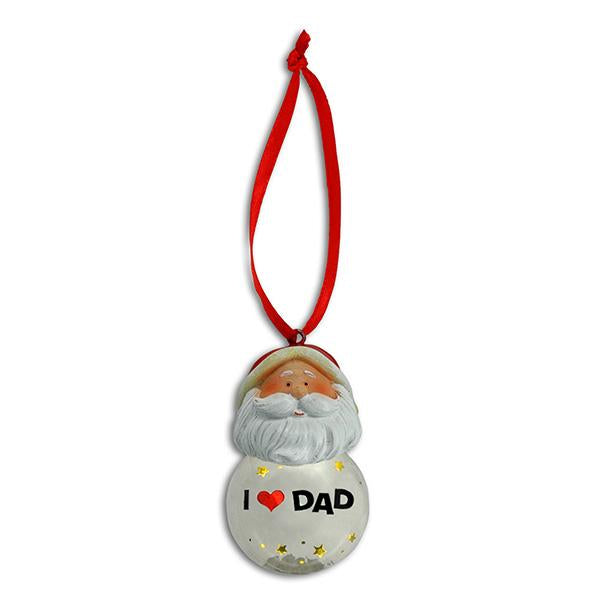 Dad Santa Ornaments (One Dozen) - Sku BTS-028680