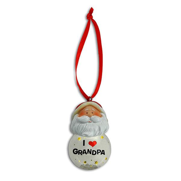 Grandpa Santa Ornaments (One Dozen) - Sku BTS-028682