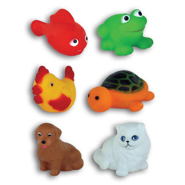 Floating Animal Bath Toys - Bag of 72 - Sku BTS-028689