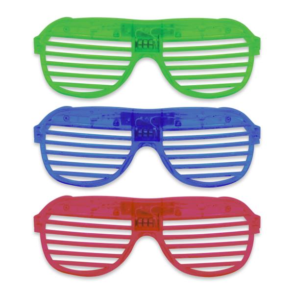 Light- Up Hip Hop Glasses (One Dozen) - Sku BTS-029708