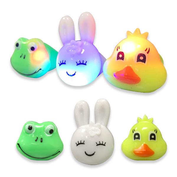 Light Up Animal Rings - Box of 36 - Sku BTS-029767