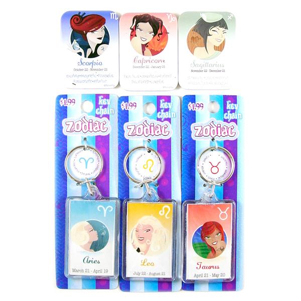 Zodiac Keychains (25 ct) - Sku BTS-085819