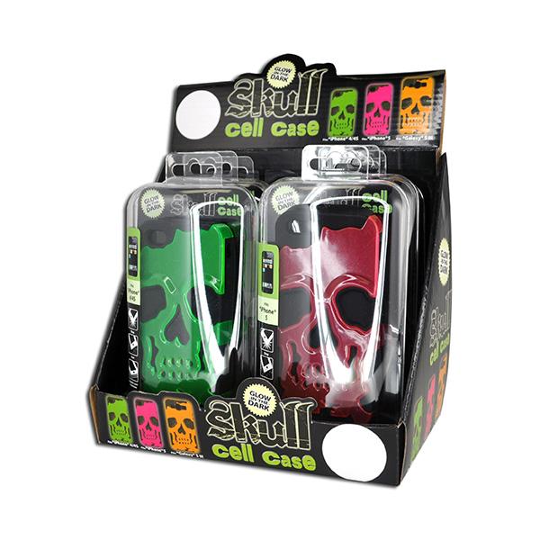 Glow-in-the-dark Skull Cell Case - Sku BTS-087190