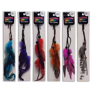 Feather Hair Extensions (22 per display) on sale at Bulk Toy Store