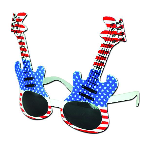 Usa Guitar Sunglasses (One Dozen) - Sku BTS-020440