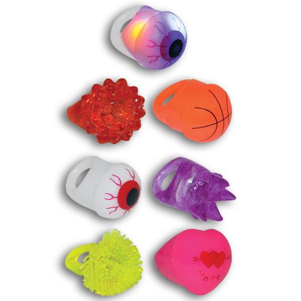 Light Up Ring Assortment (one dozen) - Sku BTS-027844