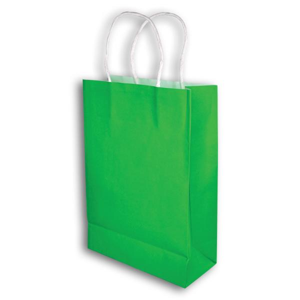 Green Gift Bags (one dozen) - Sku BTS-028788