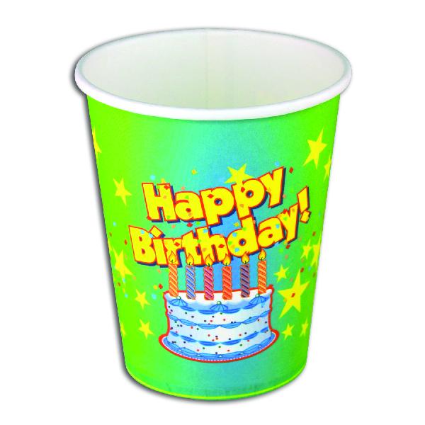 Birthday Party Cups (One Dozen) - Sku BTS-028946