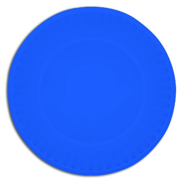 Blue Party Plates (One Dozen) - Sku BTS-028980