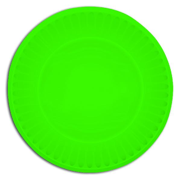 Green Party Plates (One Dozen) - Sku BTS-028981