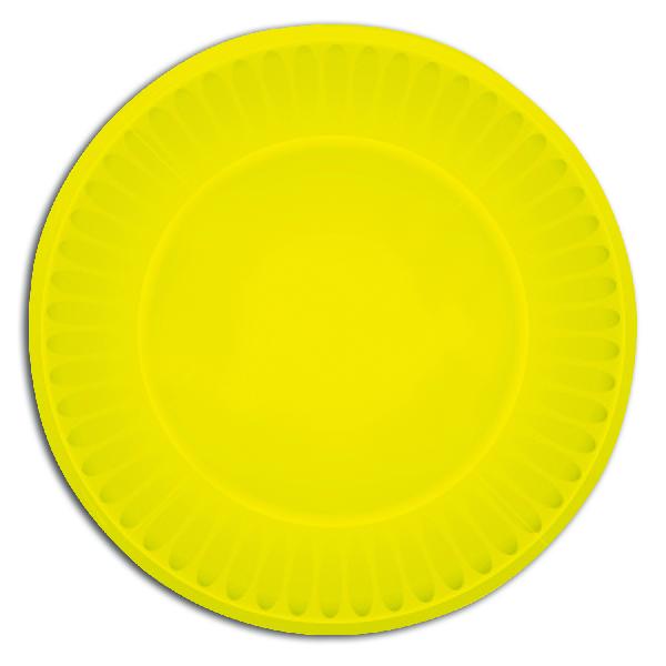 Yellow Party Plates (One Dozen) - Sku BTS-028984