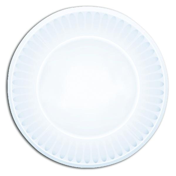 White Party Plates (One Dozen) - Sku BTS-028985