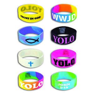 Wwjd Yolo Wristbands - Discount at Bulk Toy Store