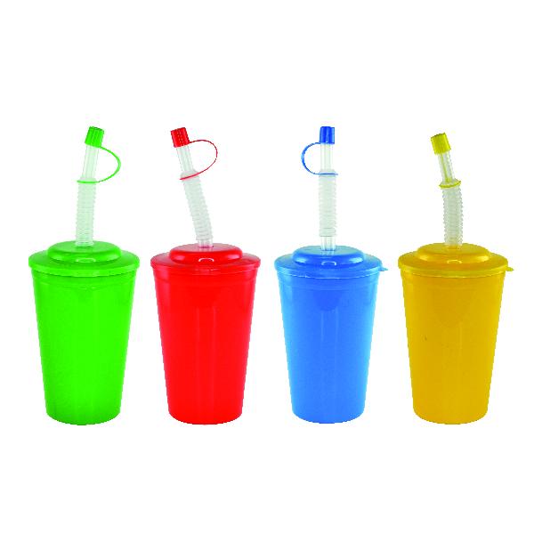 Multi- Color 8 Oz. Sipper Cups (One Dozen) - Sku BTS-029747