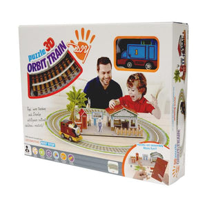 3-D Railway Puzzle with Train - Sku BTS-KP1117
