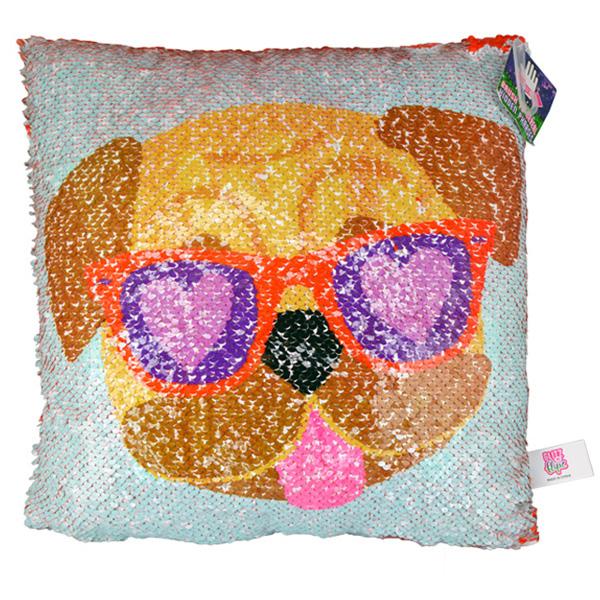 I Wuf You Flip Sequin Pillow - Sku BTS-KP3187