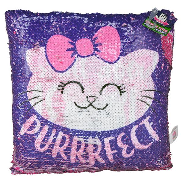 It's All About Meow Flip Sequin Pillow - Sku BTS-KP3195