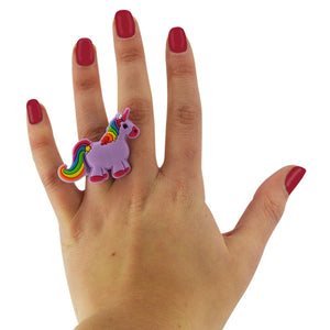 Unicorn Rings (Bag of 12) on sale at Bulk Toy Store