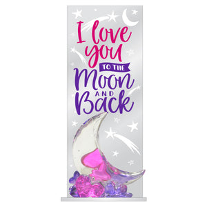 I Love You to the Moon & Back Large Glass Figurine on sale at Bulk Toy Store