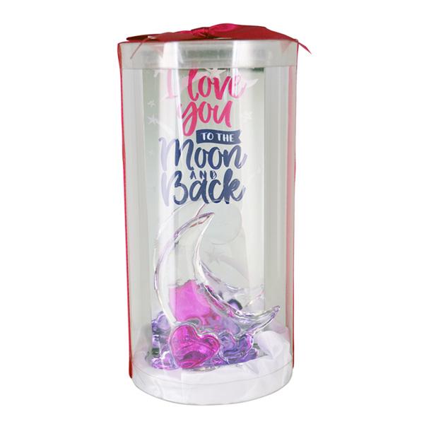 I Love You to the Moon & Back Large Glass Figurine - Sku BTS-KP3508