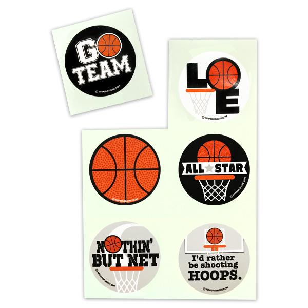 Basketball Stickers (Pack of 102 Stickers)