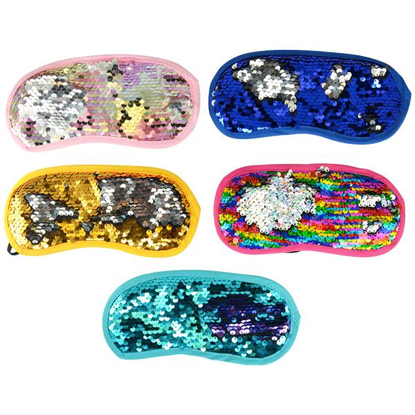 Flip Sequin Spa Eye Masks (Bag of 12 Pieces)