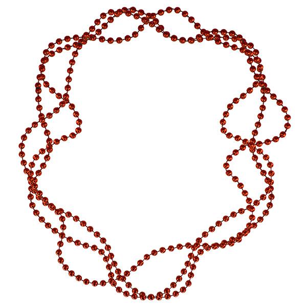 Red Bead Necklaces (Bag of 12 Pieces)