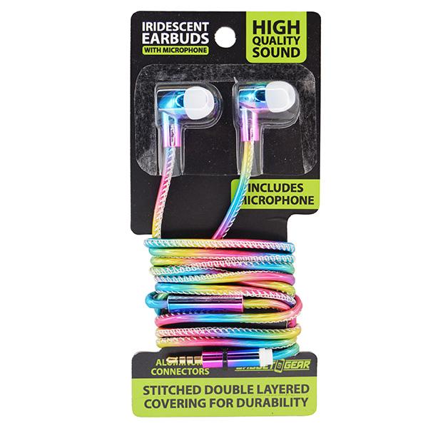 Iridescent Earbuds (6 Piece Display)