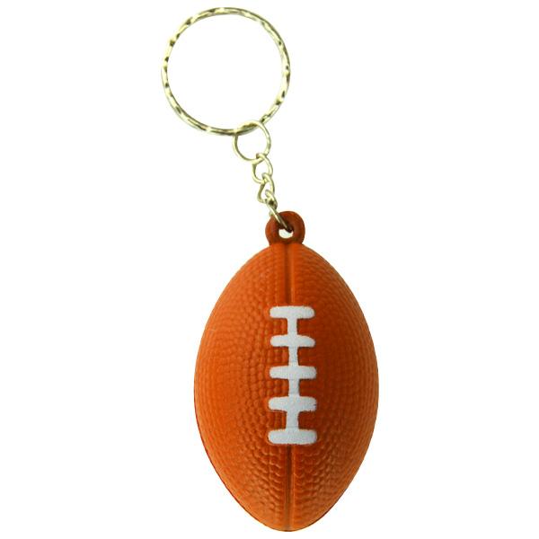 Soft Football Keychains (Bag of 12 Pieces)