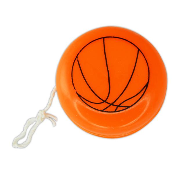 Basketball Yo-Yos - Bag of 12. Save with our discount toys and novelties.  Ships in one business day from Indiana warehouse.