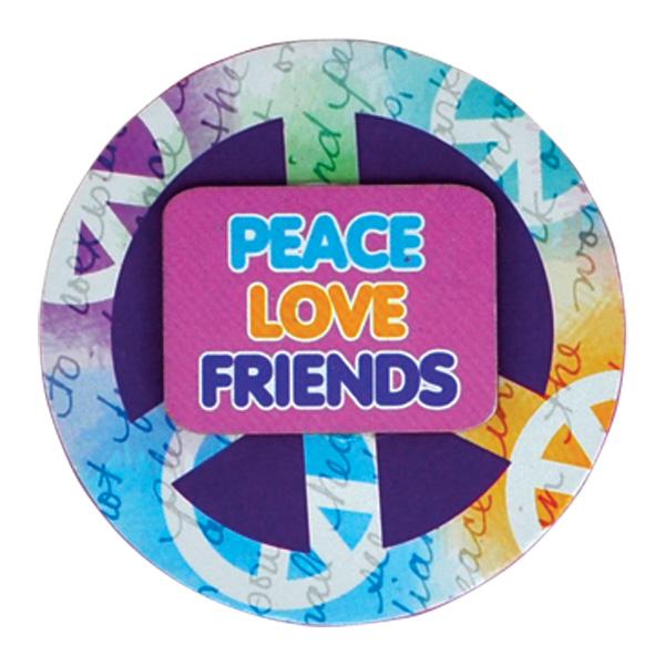 Peace Love Friends Magnets (Bag of 6 Pieces)