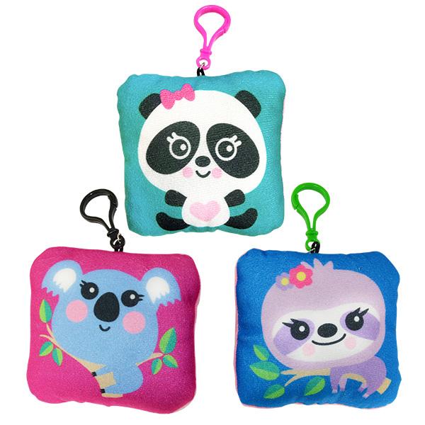 Kipp Brothers Cute Critter Stuffed Backpack Clips (Bag of 12 Pieces)