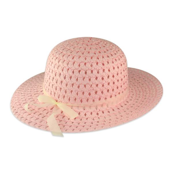 Pink Straw Hat (Bag of 4) - Sku BTS-KP4038