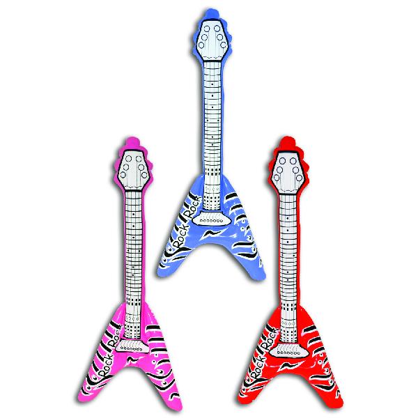 Rocker Guitar Inflates (one dozen) by Bulk Toy Store